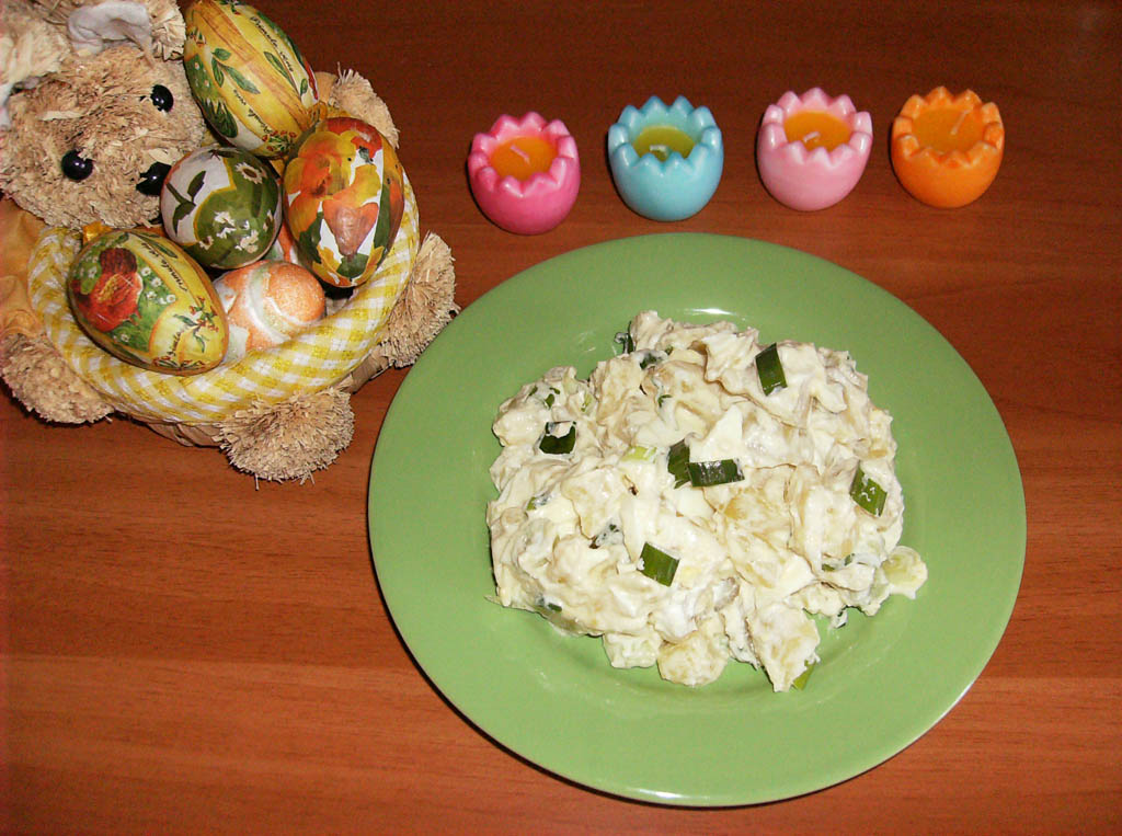 Salata de cartofi cu oua 012